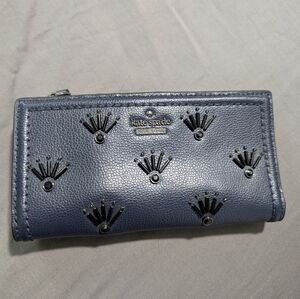 Kate Spade Blue Leather Wallet